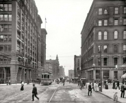 Detroit circa  Griswold Street at Fort The comings and goings of a century ago cross-sectioned and flash-frozen